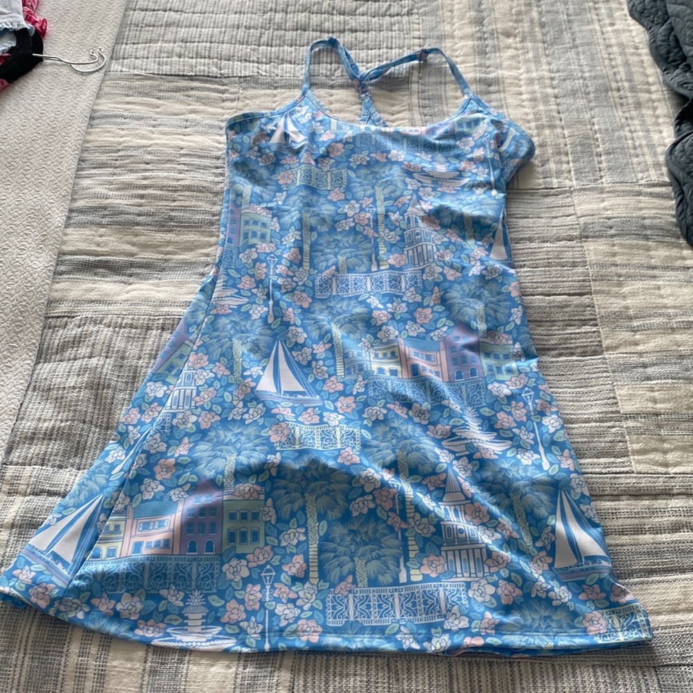 Kenny Flowers Blue Floral Mini Dress